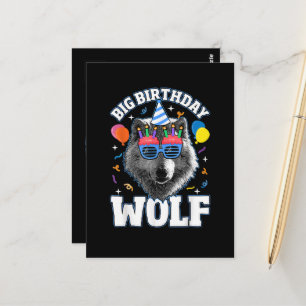 Grote Verjaardags Wolf voor Wolven Briefkaart