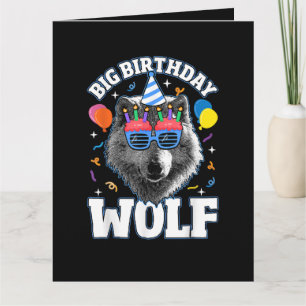 Grote Verjaardags Wolf voor Wolven Kaart