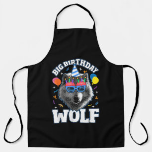 Grote Verjaardags Wolf voor Wolven Schort