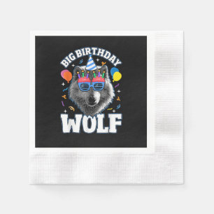 Grote Verjaardags Wolf voor Wolven Servet