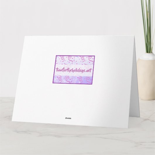 Grote Verjaardagskaart voor kleurboek Whimsical Vo Kaart (Achterkant)