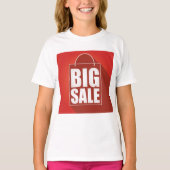 Grote Verkoop Rode Retail Bag Design T-shirt (Voorkant)