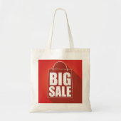 Grote Verkoop Rode Retail Bag Design Tote Bag (Voorkant)