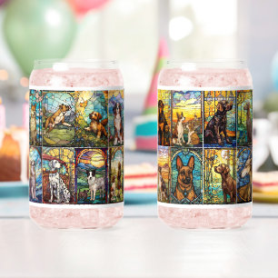 Grote verscheidenheid aan Hondenrassen Blikvorm Glas