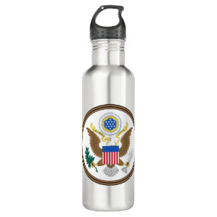 grote verzegeling van de vs waterfles