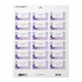 GROTE VERZENDLABELS :: moderne dahlia 1 L Etiket (Full Sheet)