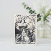 Grote Vette Dame Briefkaart (Staand voorkant)