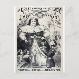 Grote Vette Dame Briefkaart