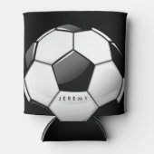 Grote Vette Voetbal Aangepaste Naam Blikjeskoeler (Voorkant)