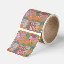 Grote vierkante sticker – Inspiratief kunstontwerp