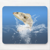 grote vis die uit het water springt muismat (Voorkant)