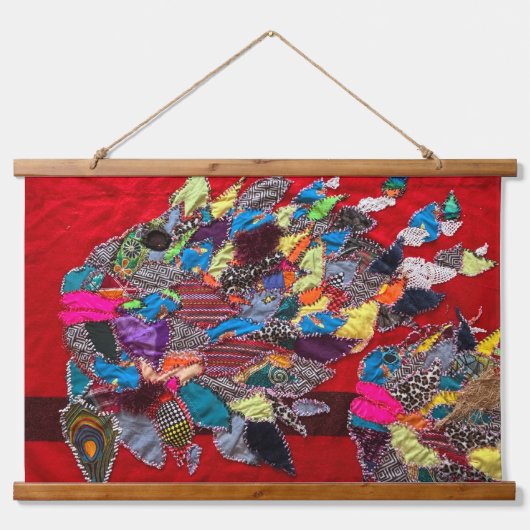 Grote vis hangend wandkleed (Voorkant)