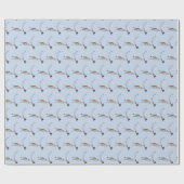 grote vis op de lijn cadeaupapier (Vlak)