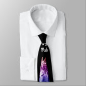 Grote vis (regenboog) - Stropdas (Gebonden)