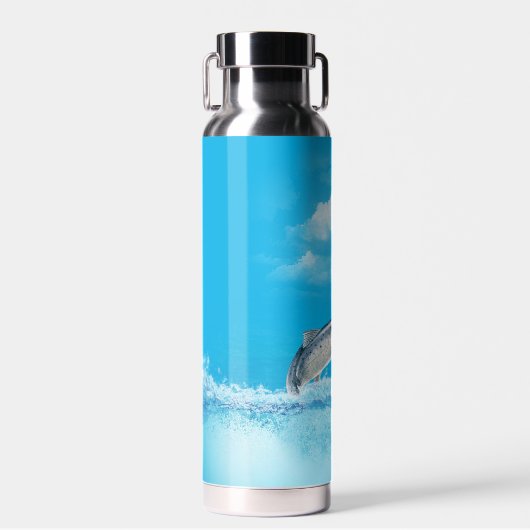 Grote vis uit het water waterfles (Voorkant)