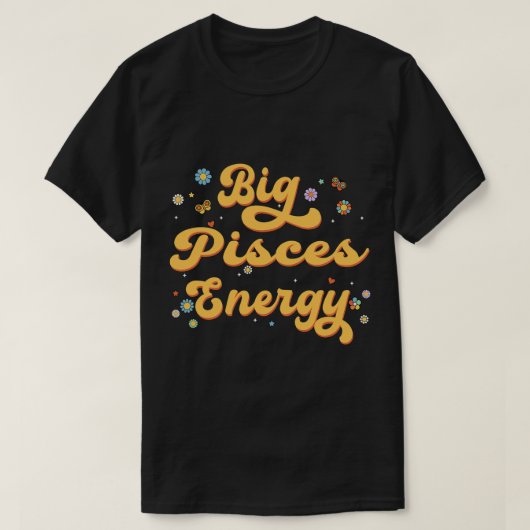 Grote Vissen Energie Zodiac Teken Astrologie Horos T-shirt (Design voorkant)