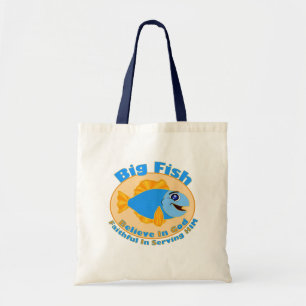 Grote Vissen Geloven in God Tote Bag