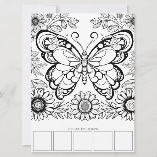 Grote vlinder kleuren Kaarten ontspanningshulpmidd (Voorkant)