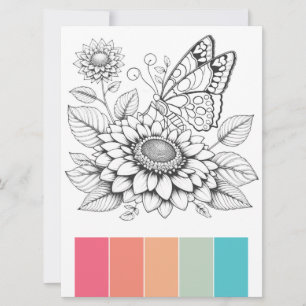 Grote Vlinder Kleurplaten Kaarten Kunsttherapie Pa