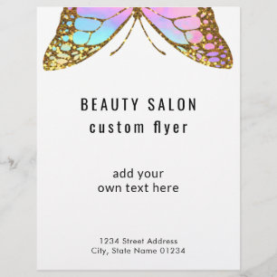 grote vlinder logo flyer