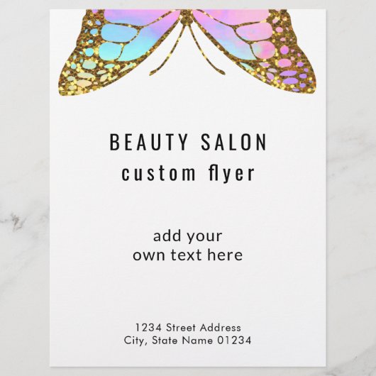 grote vlinder logo flyer (Voorkant)