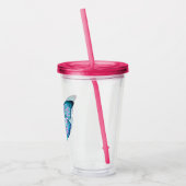 Grote vlinderemutant sterk acryl drinkbeker (Links)