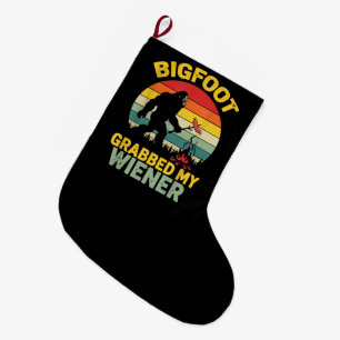 Grote Voet Greep Mijn Wiener Grappige Sasquatch Kerstsok