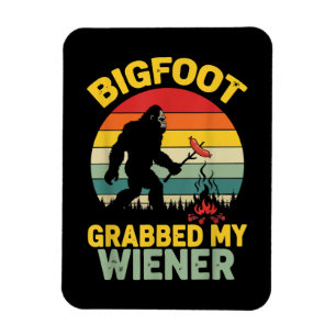 Grote Voet Greep Mijn Wiener Grappige Sasquatch Magneet
