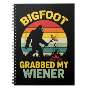 Grote Voet Greep Mijn Wiener Grappige Sasquatch Notitieboek