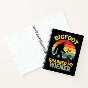 Grote Voet Greep Mijn Wiener Grappige Sasquatch Notitieboek