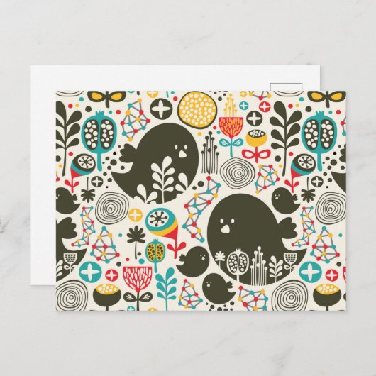 Grote vogel briefkaart (Voorkant / Achterkant)