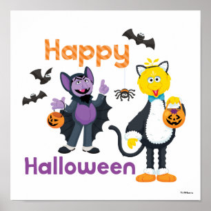 Grote vogel en graaf Fijne Halloween Poster