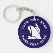 Grote vrachtschip aangepaste sleutelhanger (Voorkant)