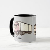 Grote vrachtwagen mok (Voorkant links)