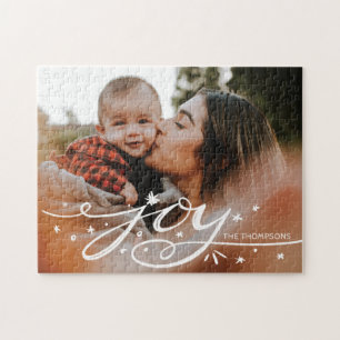 Grote Vreugde Hand Lettered Foto Legpuzzel