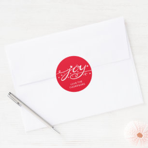 Grote Vreugde Hand Lettered Ronde Sticker