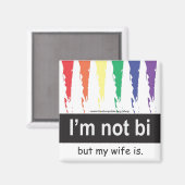 Grote Vrouw Magneet Vierkant (Voorkant / Achterkant)