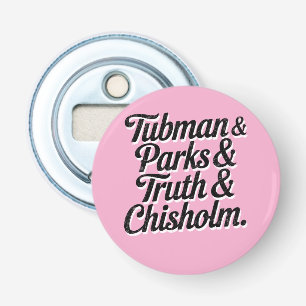Grote vrouwen van de zwarte geschiedenis - Tubman. Button Flesopener