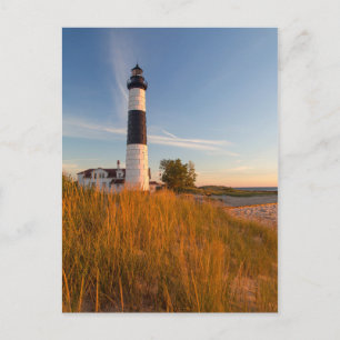Grote vuurtoren op het Michiganmeer 3 Briefkaart