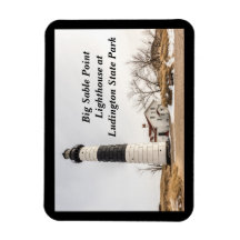 Grote vuurtoren van Sable Point in Ludington