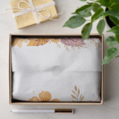 Grote Waterverf Herfst Wildflowers & Pumpkins Tissuepapier (Geschenk)