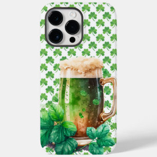 GROTE WATERVERF IRISH GREEN BEER Case-Mate iPhone 14 PRO MAX HOESJE