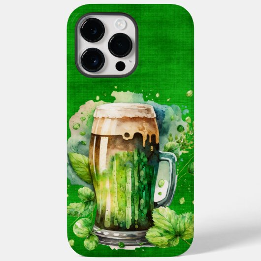 GROTE WATERVERF IRISH GREEN BEER Case-Mate iPhone CASE (Achterkant)