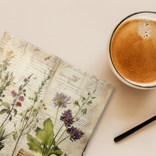 Grote  Waterverf Natuurlijke Wildbloem Tegeltje