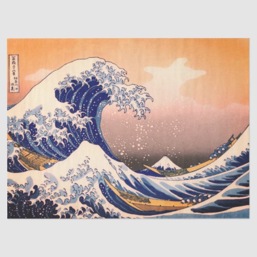 GROTE WAVE VAN KANAGAWA TISSUEPAPIER (Voorkant)