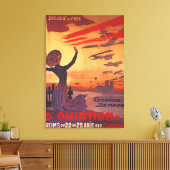 Grote week van de luchtvaart - Poster voor vrouwen Canvas Afdruk (Insitu (Woonkamer))