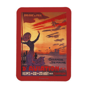 Grote week van de luchtvaart - Poster voor vrouwen Magneet