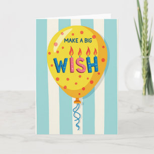 Grote Wens Ballonkaart Kaart