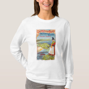 Grote Westerne Railray Promo Tours naar Wales T-shirt