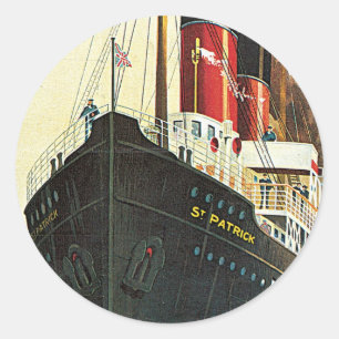 Grote Westerne spoorweg - naar Ierland Ronde Sticker